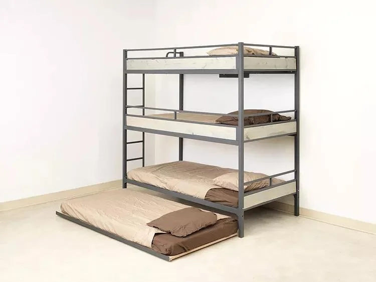 3 Layers 18 Inch Basket Triple Doll Bunk Bed with Ladder