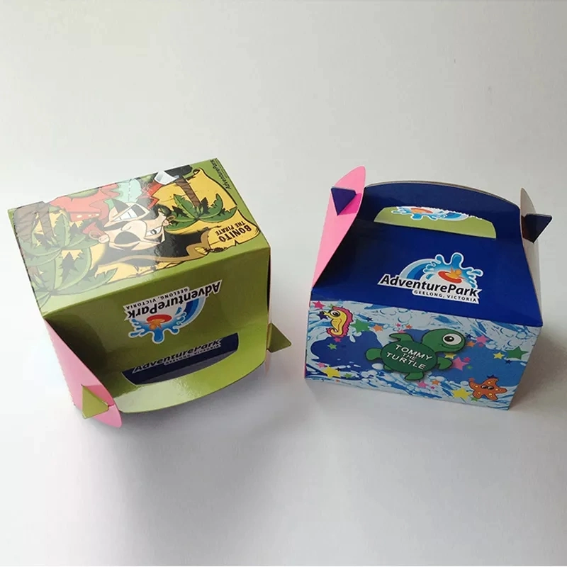 Customized Printing Paper Kids Meal Toy Gift Gable Box