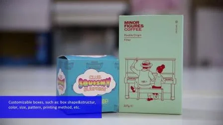 Personalizza la scatola di spedizione in cartone avorio in diverse forme di cartone per imballare giocattoli e carta per bambini