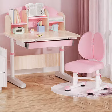 Set di mobili per camera da letto per bambini moderno ed ergonomico regolabile con tavolo e sedia in legno per lo studio dei bambini all'ingrosso