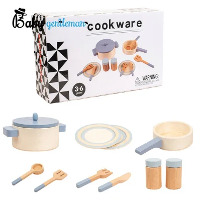 Cucina personalizzata Gioco di ruolo Simulazione Pentole in legno Giocattoli per bambini Z10569d